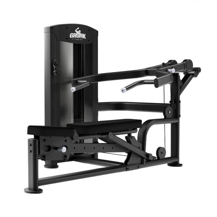 GRONK DUAL INCLINE CHEST & SHOULDER PRESS SELECTORIZED 95KG (220LBS) - Final Stock Gronk Fitness Products Selectorized, single stack, assembly required ELEMENTFITNESS-COBALTDUALINCLINECHEST_SHOULDERPRESS_720x_1c650610-daac-4903-adea-9cee1d2fed1a