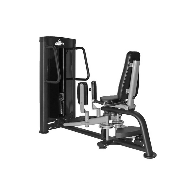 Gronk Fitness Dual Inner/Outer Thigh Machine Gronk Fitness Products Selectorized, single stack, assembly required ELEMENTFITNESS-COBALTDUALINNEROUTERTHIGHMACHINE_1_55edb7c4-c938-47ef-8a54-9d45aea2054f
