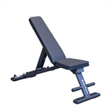 Body-Solid GFID225B Commercial Folding Bench — front view, black