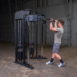 Body Solid GFT100 Functional Trainer, 310lb Stack x2 Body Solid Home Gym, Small; Single stack or a-frame double stack (functional trainer). 5 functions or less GFT100_DSF4123_DoubleBiceps__64345.1735917362