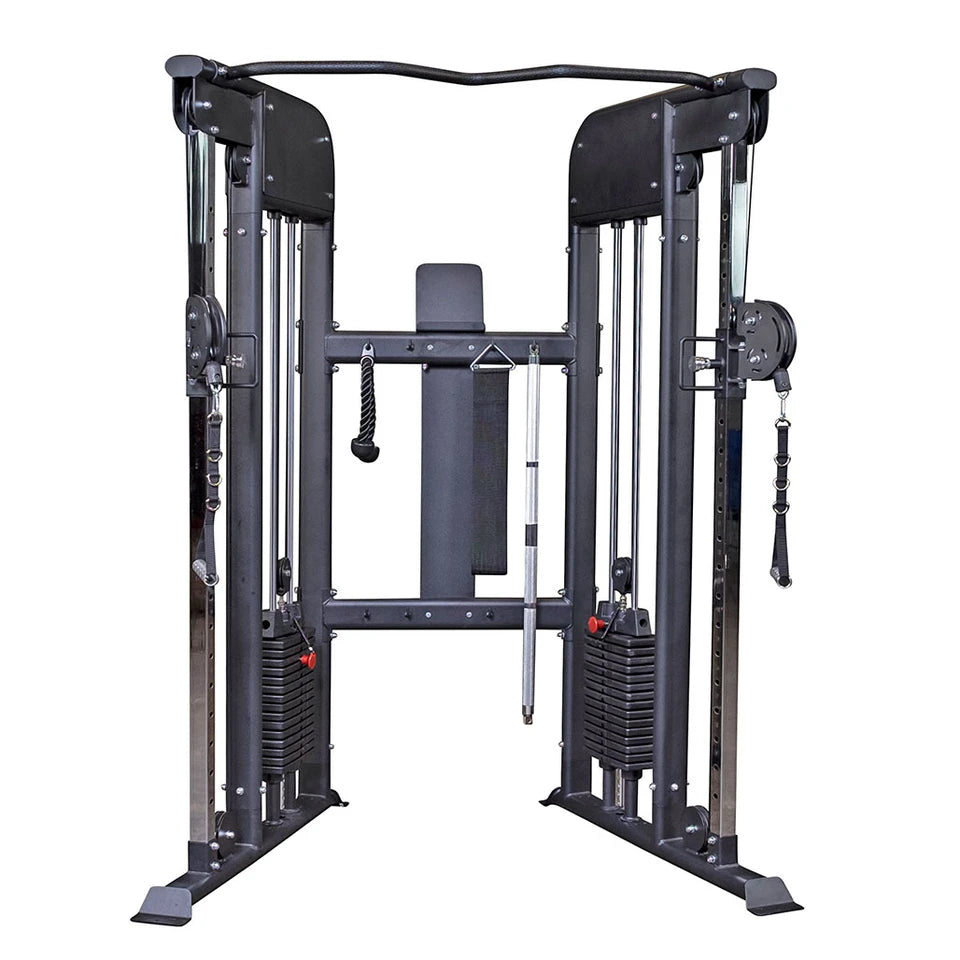 Body Solid GFT100 Functional Trainer, 310lb Stack x2 Body Solid Home Gym, Small; Single stack or a-frame double stack (functional trainer). 5 functions or less GFT100_DSF4308-CUT__92484.1735917362_0279d9d8-124d-4f24-ad9c-f9e8c956e492