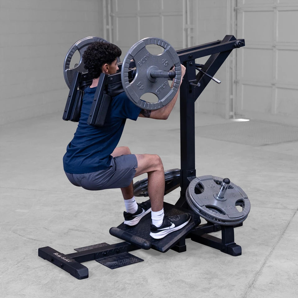 Body Solid GSCL360B Leverage Squat Machine Body Solid Modular; preacher curl, vkr, ab, roman chair GSCL360B_0O2A5033-1028__94835.1775832718