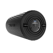 Hyperice Vyper 2.0 end view with logo and controls