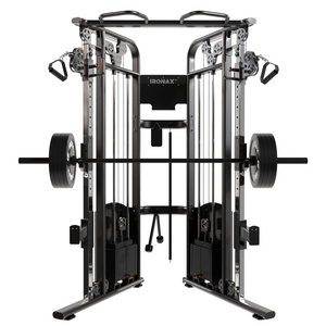 IRONAX XFT Half Rack Kit J-Hooks & Spotter Arms