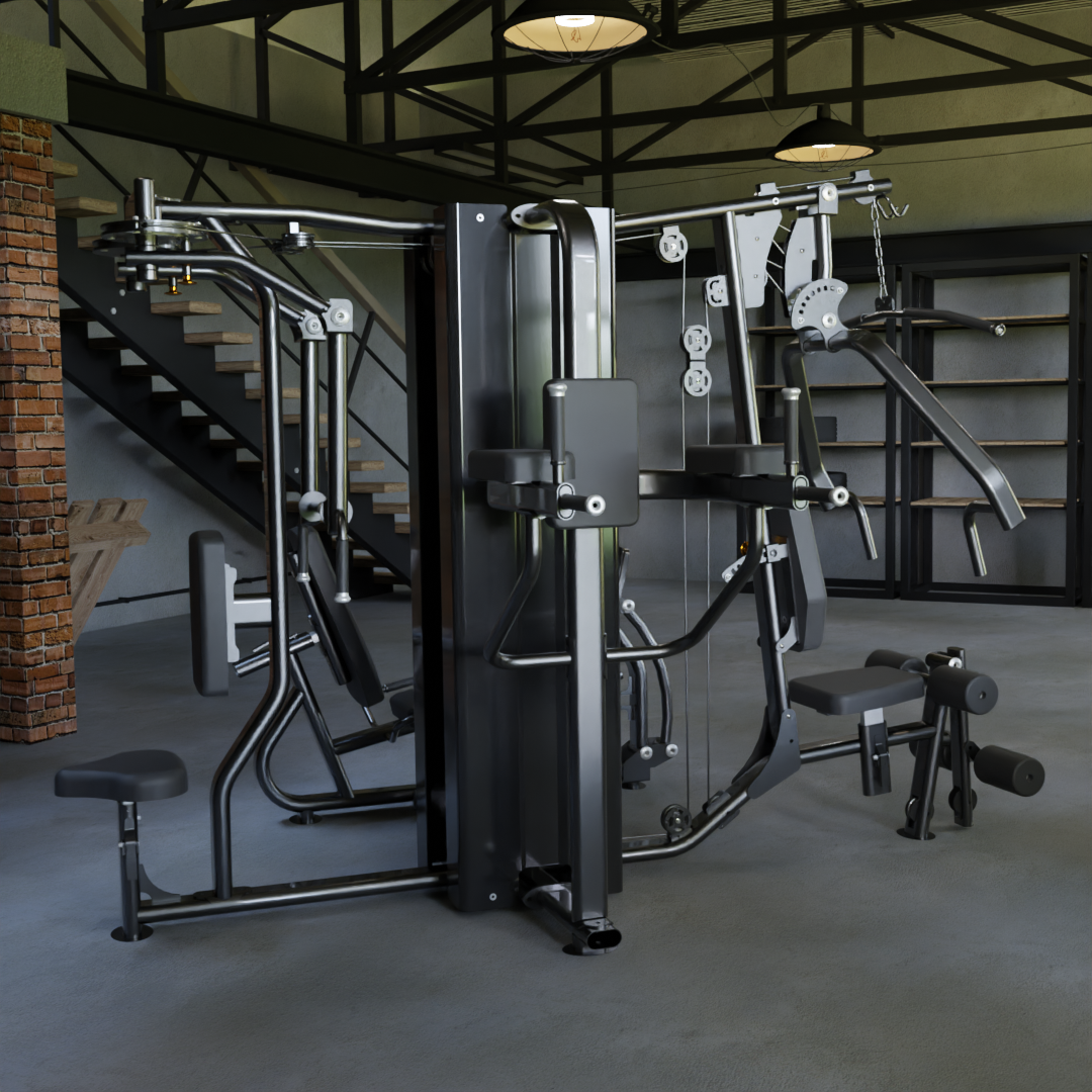 IRONAX X4S Four Station Multi-Gym Ironax Extreme Gyms EXM3000LPS, FSF3 IRONAXGYM9_6aa6ce8e-871d-4d66-815d-5dc5485f16bb