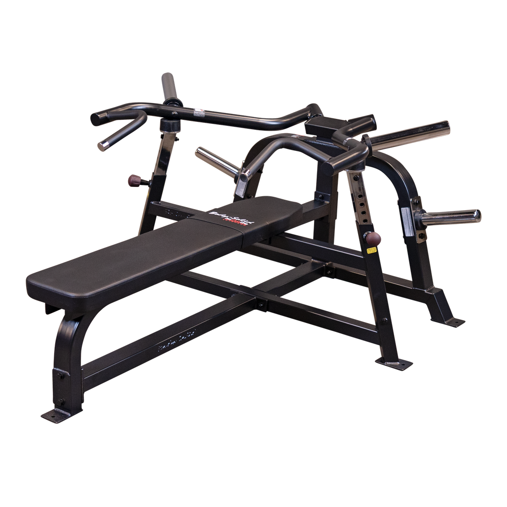 Body Solid - Leverage Bench Press, Black Body Solid Home Gym, Small; Single stack or a-frame double stack (functional trainer). 5 functions or less LVBPB_0O2A5527-2500__52545.1777671222