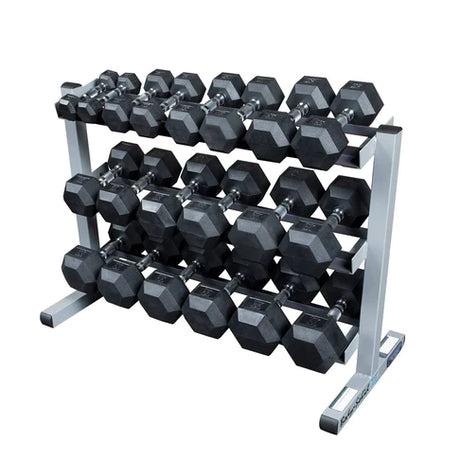 Dumbbells on a DB Storage Rack