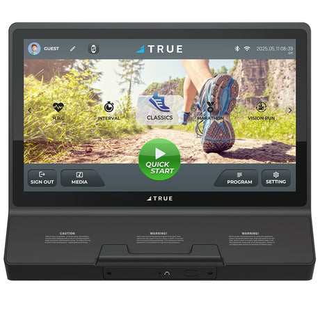 TRUE T22 touchscreen console for the TRUE Performance 8000 treadmill