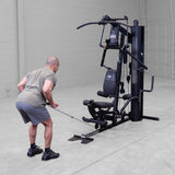 Body-Solid G6B Bi-Angular gym — low pulley row in use