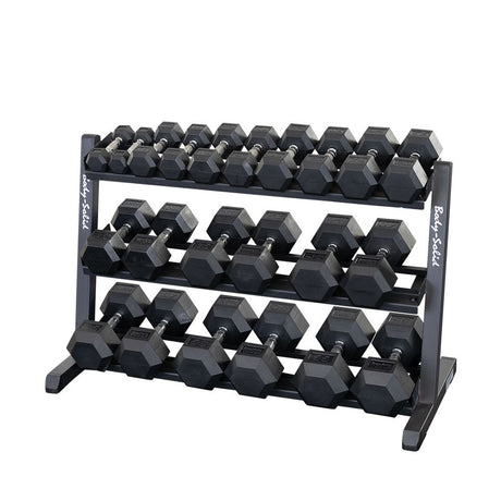 Body Solid GDR48B 3-Tier Dumbbell Rack