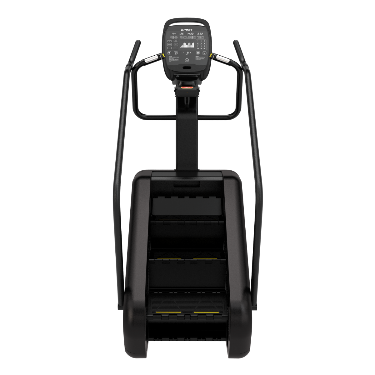 Spirit CSC880 Stair Climber — rear three-quarter view