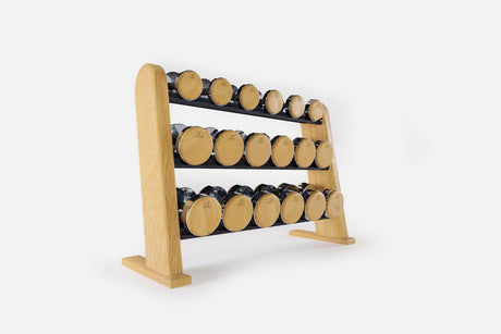 Nohrd DumbBells Set Oak NOHrD Dumbbells dumbbells-eiche-grey-oak