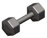Gronk Cast Hex Dumbbell - Black 105 lb G&G Fitness Equipment Variant(s) - LBWeight ee488502-41ed-ee11-8428-0aa4e80801fd_SDB-105_.