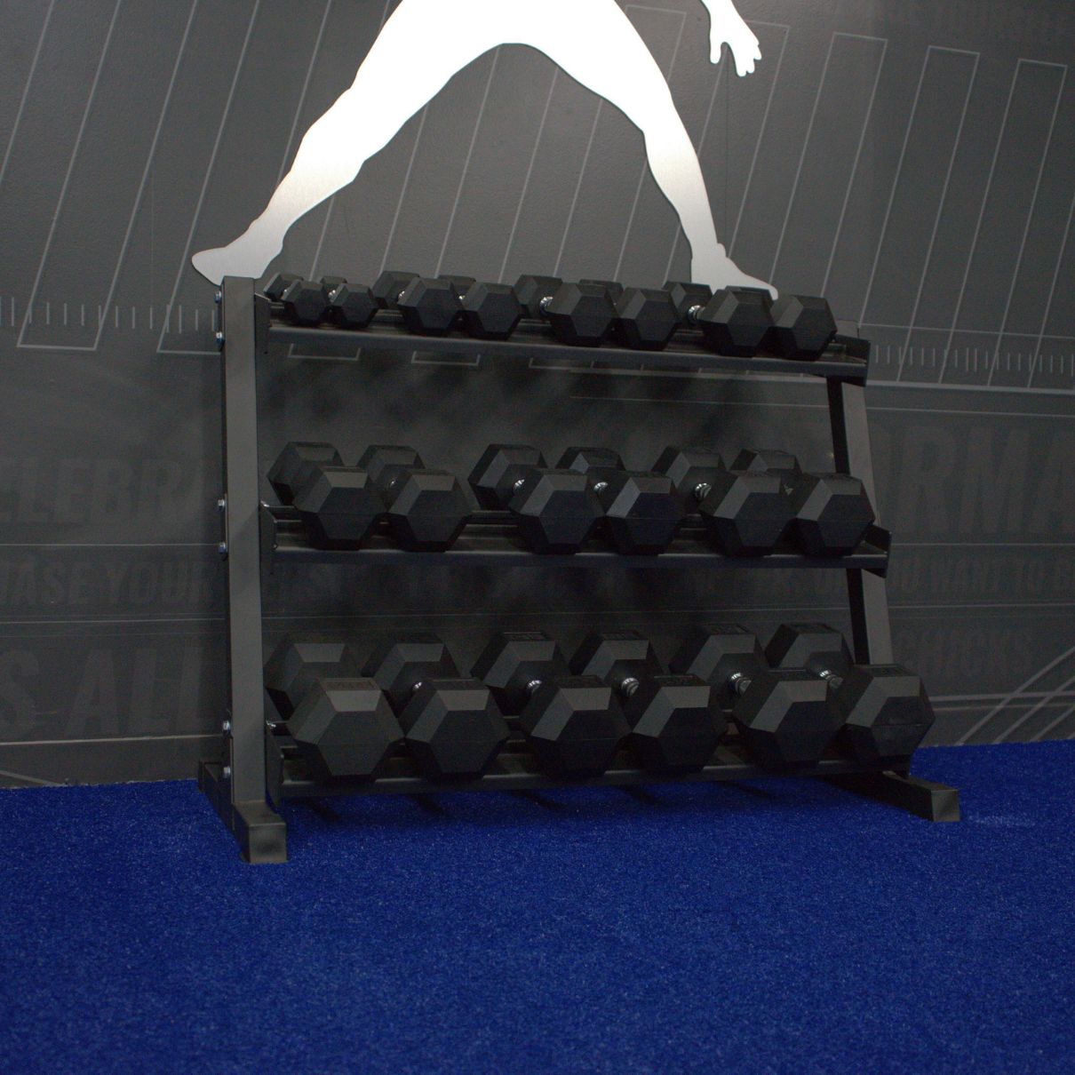 Gronk Fitness 3-Tier Dumbbell Storage Rack Gronk Fitness Products Dumbell racks, power block stand, plate and bar storage, kettlebell racks, ball racks gronkfitness_3-tier-dumbbell-storage-rack_view-6_1b85658e-aed1-4135-aa9b-265bc4c0e202