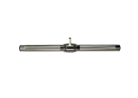 Gronk Fitness aluminum revolving straight bar, silver