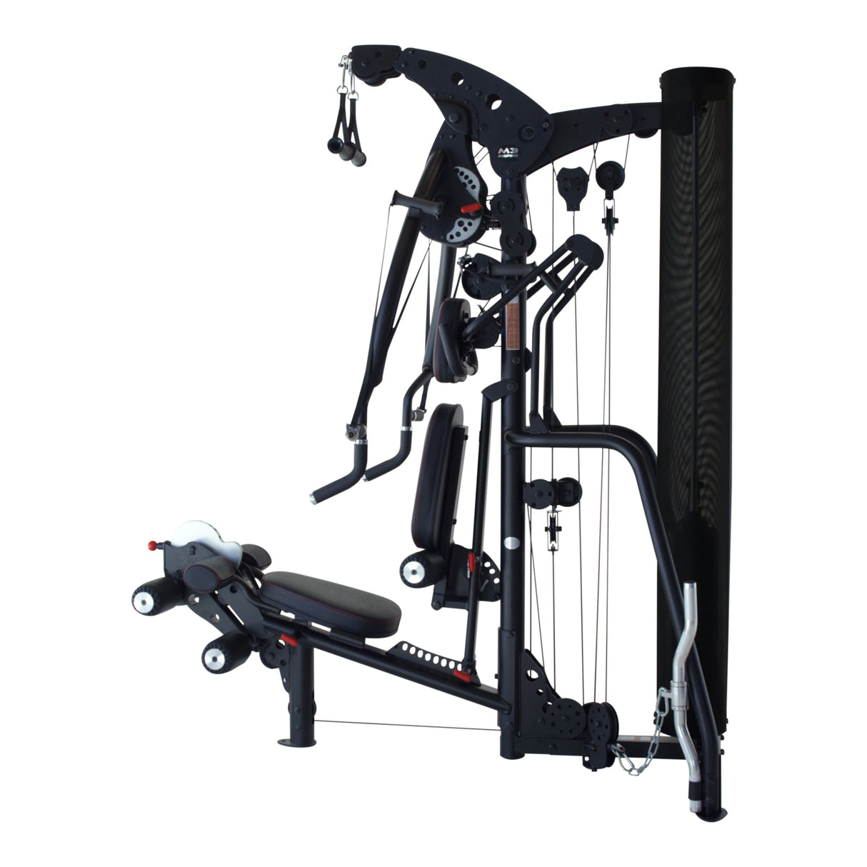 Inspire M3 Multi Gym — press arm and pulley detail