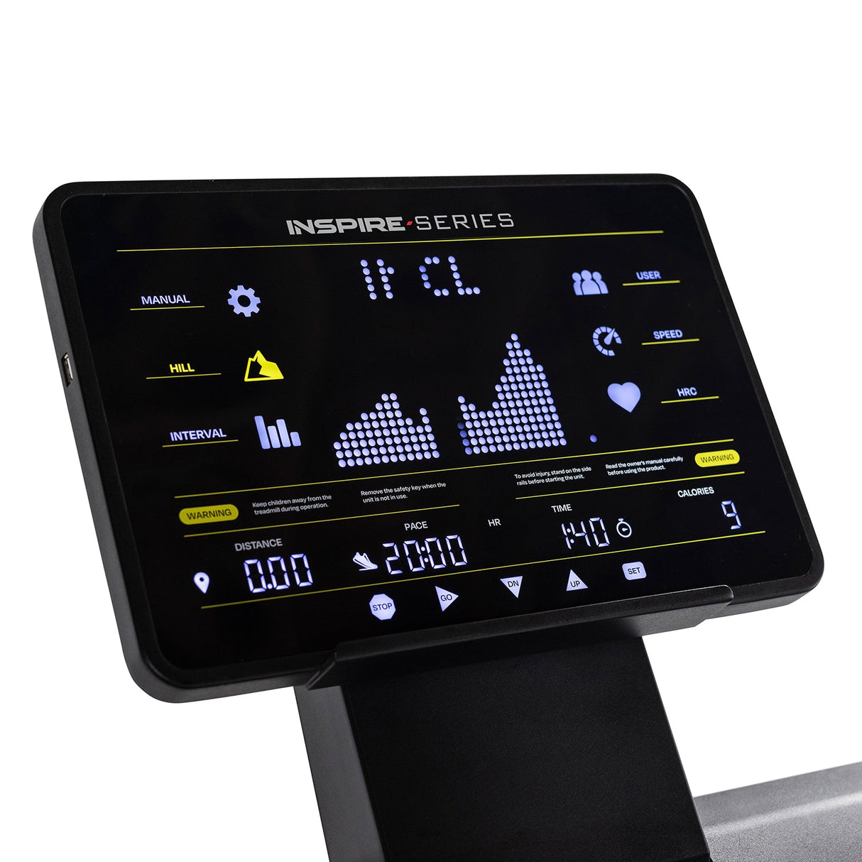Inspire T7 Treadmill with 15 Inch LED Display Inspire Treadmill; Residentail Commercial Frame over 350lbs inspire_t7-treadmill-110v-with-15inch-led-display_view-5_9367a031-4410-40fe-8f8b-72763012a532