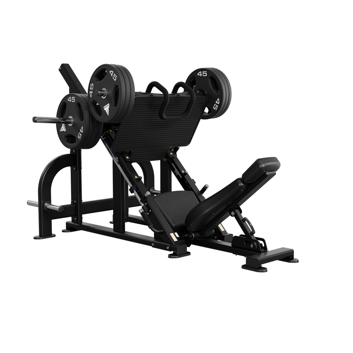 Nautilus Leverage Angled Leg Press Pro — loaded with plates