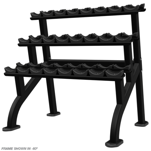 Nautilus Beauty Bell Rack — 3-tier studio view