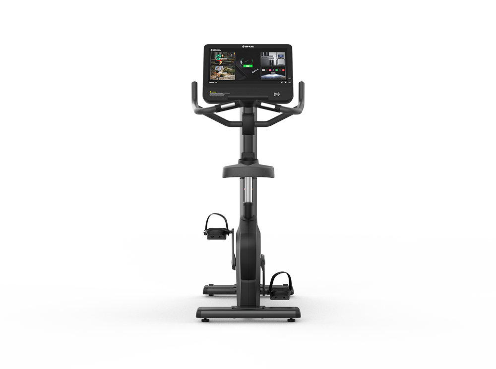 Shua B9100U Upright Bike, 22in Touch, studio render 4 of 4