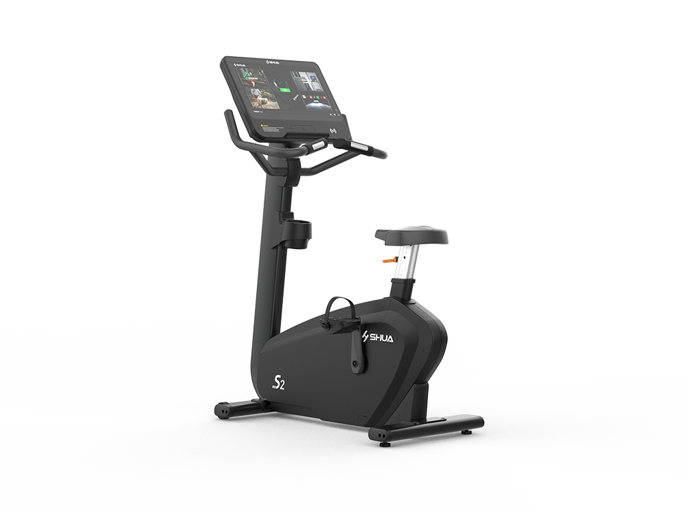 Shua B9100U Upright Bike, Touch, studio render 1 of 4