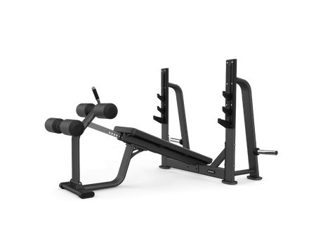 Shua G6372 Olympic Decline Bench exercise bench, studio render 1 of 2