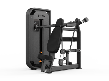 Shua G6804 Shoulder Press selectorized machine, studio render 1 of 3