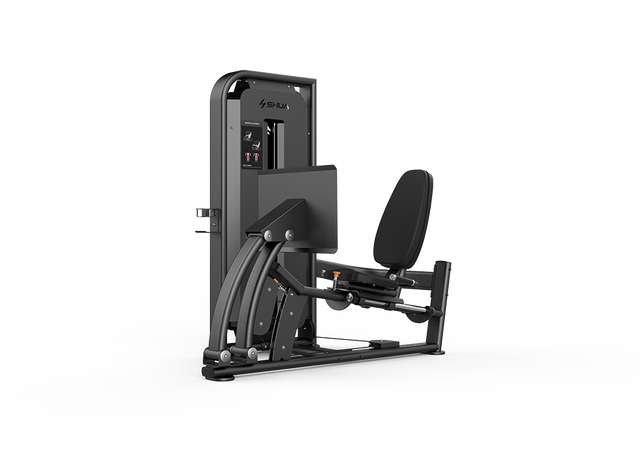 Shua G6809 Seated Leg Press selectorized machine, studio render 1 of 4