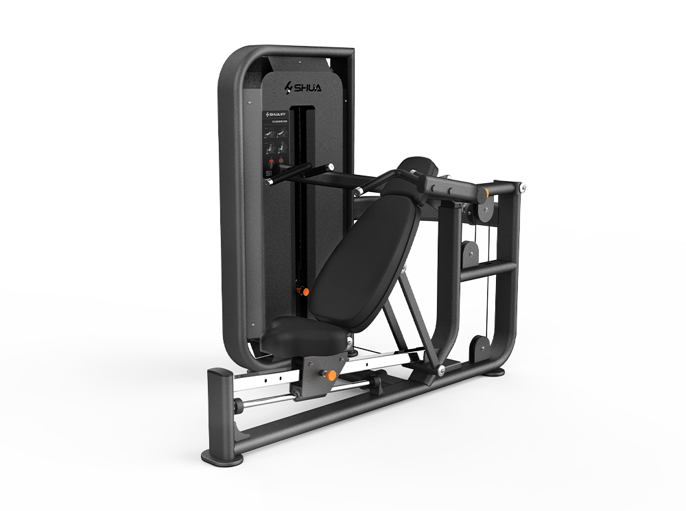 Shua G6824 Chest/Shoulder Press selectorized machine, studio render