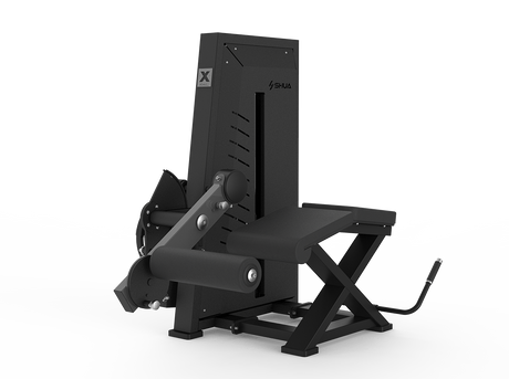 Shua G7709 Hybrid Prone Leg Curl selectorized machine, studio render 1 of 2