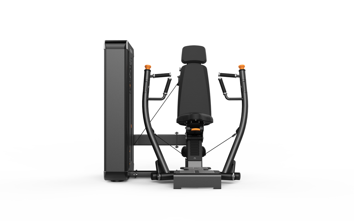 Shua G8801 Chest Press selectorized machine, studio render 2 of 4