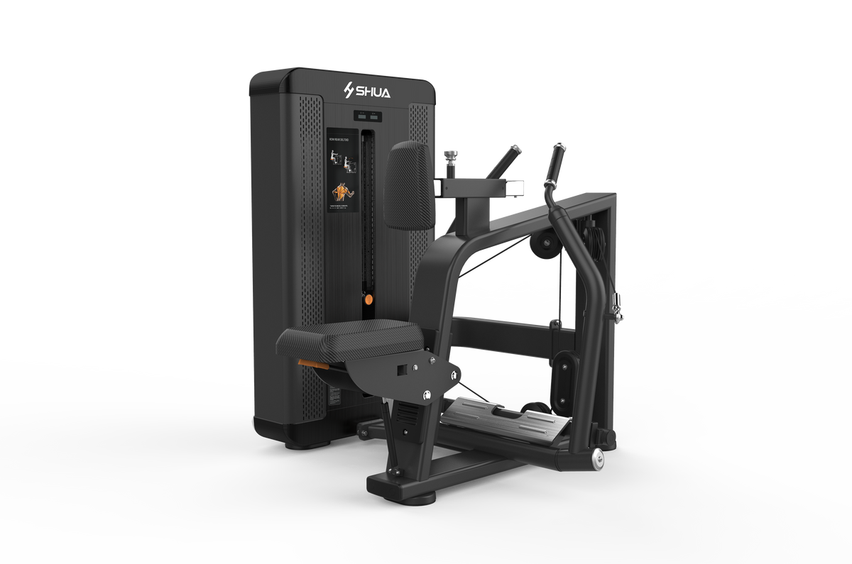 Shua G8804 Low Row selectorized machine, studio render 3 of 5