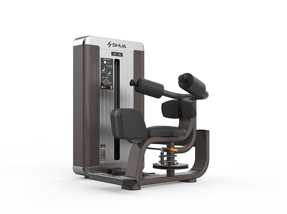 Shua G8822 Rotary Torso selectorized machine, studio render 2 of 2