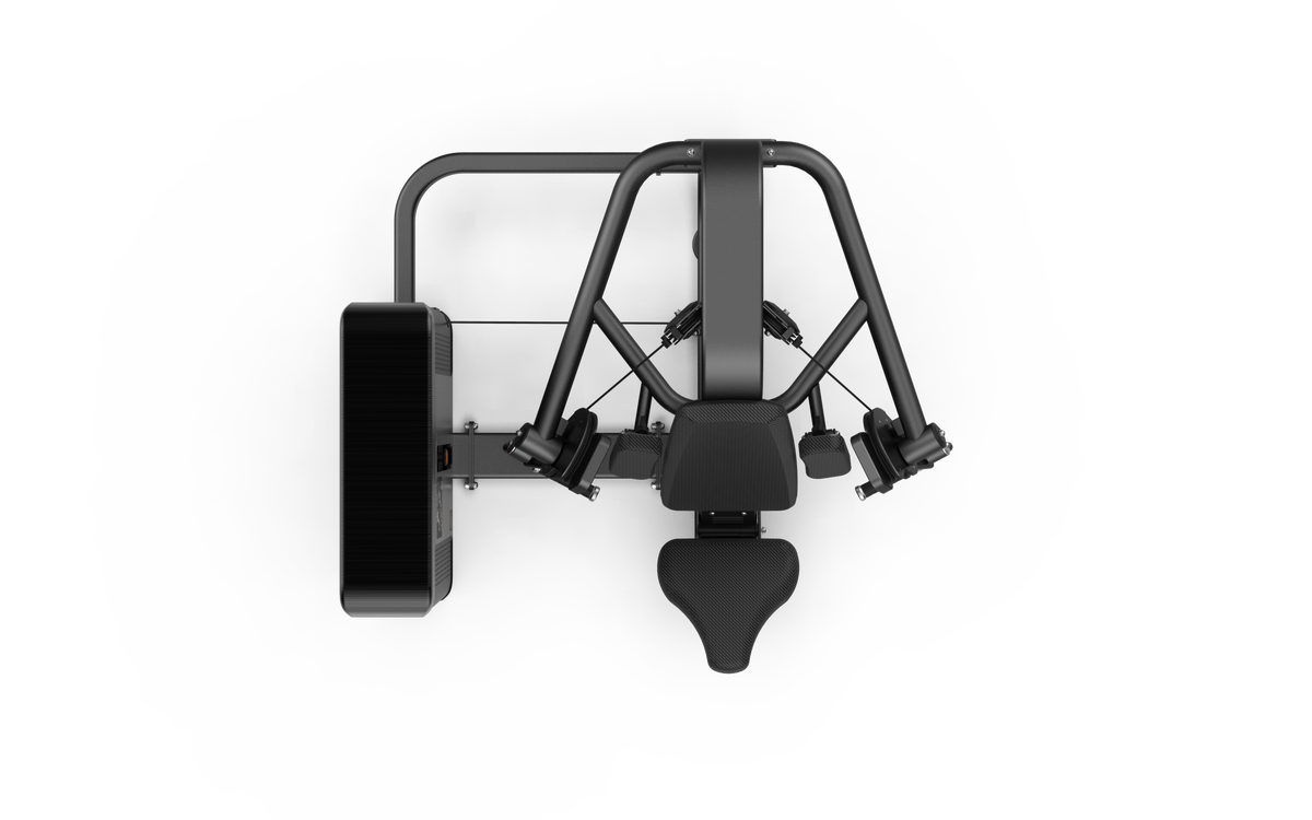 Shua G8825 Biceps Curl selectorized machine, studio render 3 of 4