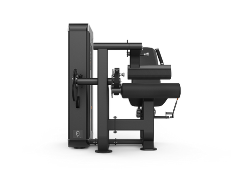 Shua G8827 Seated Leg Curl selectorized machine, studio render 2 of 2