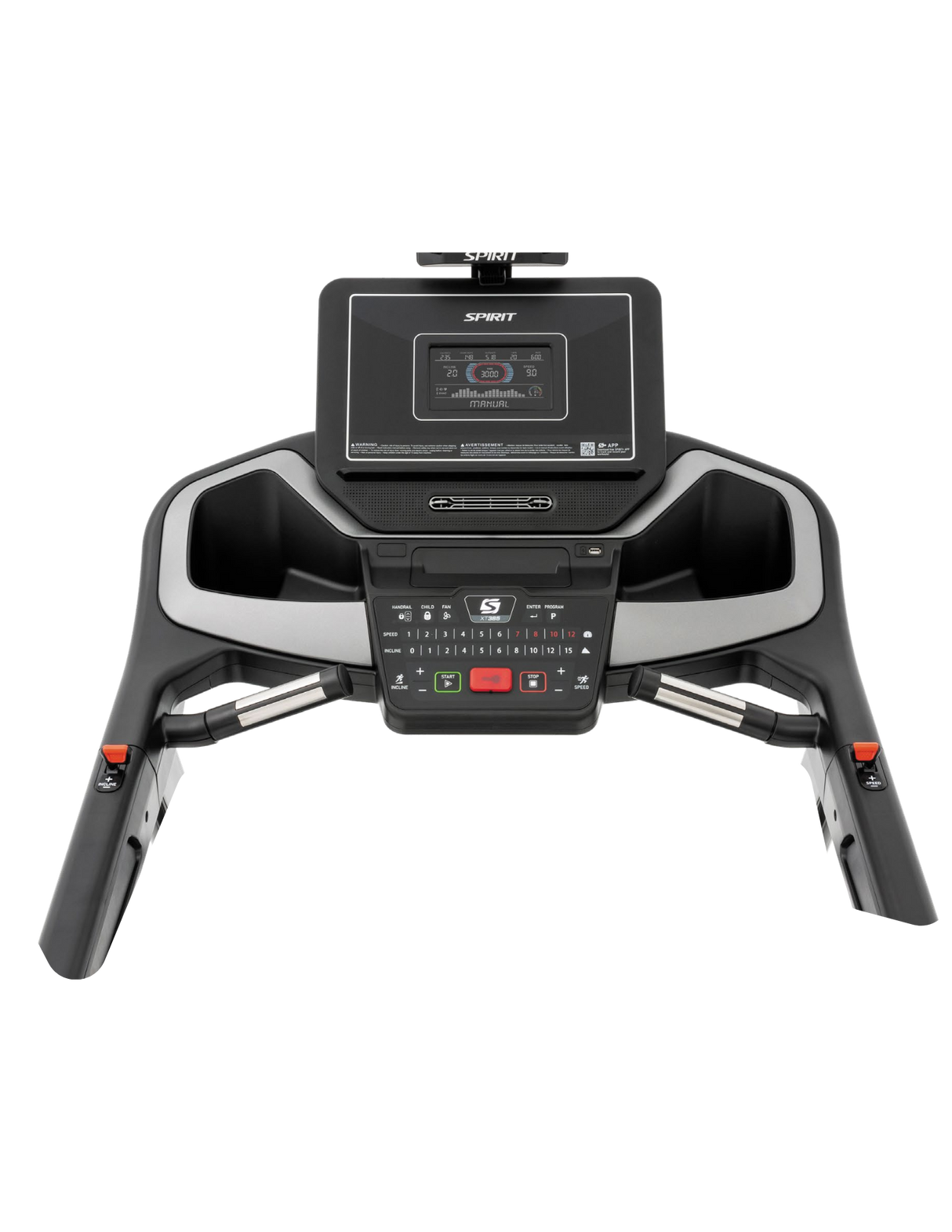 Spirit XT385 Treadmill Spirit Treadmills under 350lbs spirit_xt385-treadmill-2023-v2_view-5_f14ef4d4-a66e-48c5-8cdd-cdf9171b4ef7