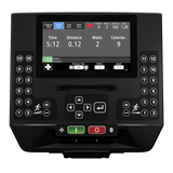 Star Trac 6TR Apex LCD+ treadmill console — front view