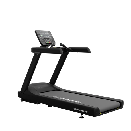 Star Trac 6TR treadmill with LCD+ console — 45-degree left view