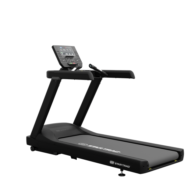 Star Trac 6TR treadmill with LCD+ console — 45-degree left view