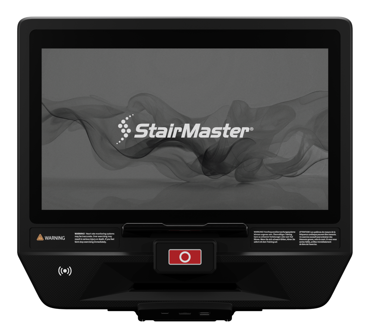 Star Trac Apex 16-inch touch console — front view