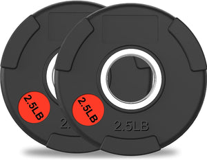 Premium Olympic Plates - Rubber Grip