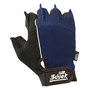 Schiek Model 510 glove in blue and black, palm view